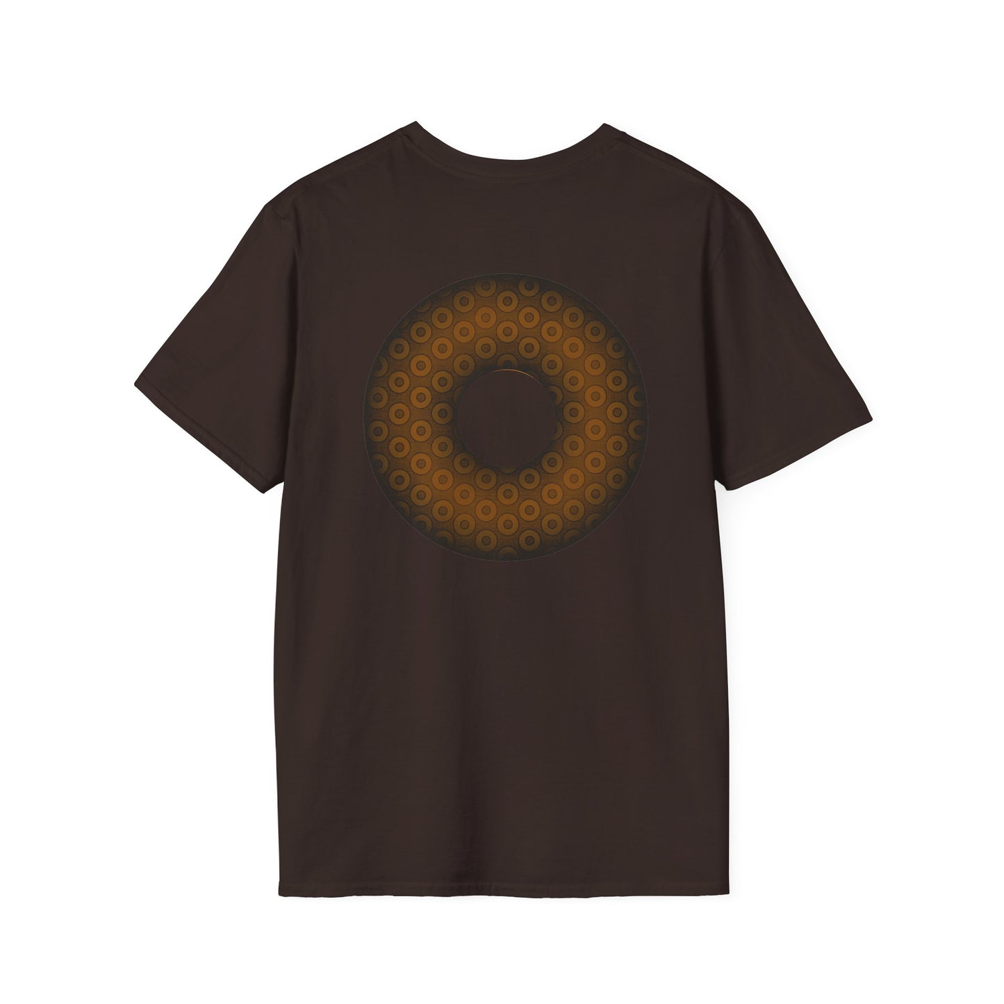 Plain Donuts/Unisex Soft-Style - "Plain Paradoxical Grided Donuts" - brown/dark brown donuts