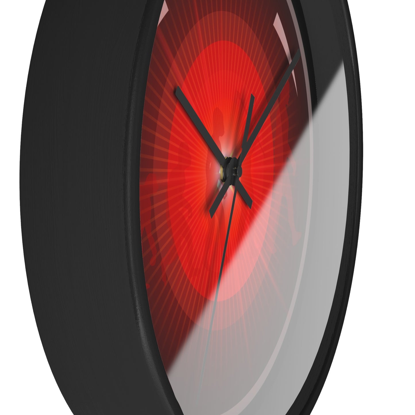 Lumpy Wall Clock - "2025: a Donut Odyssey" - variant 1 - Hal donut w/black background