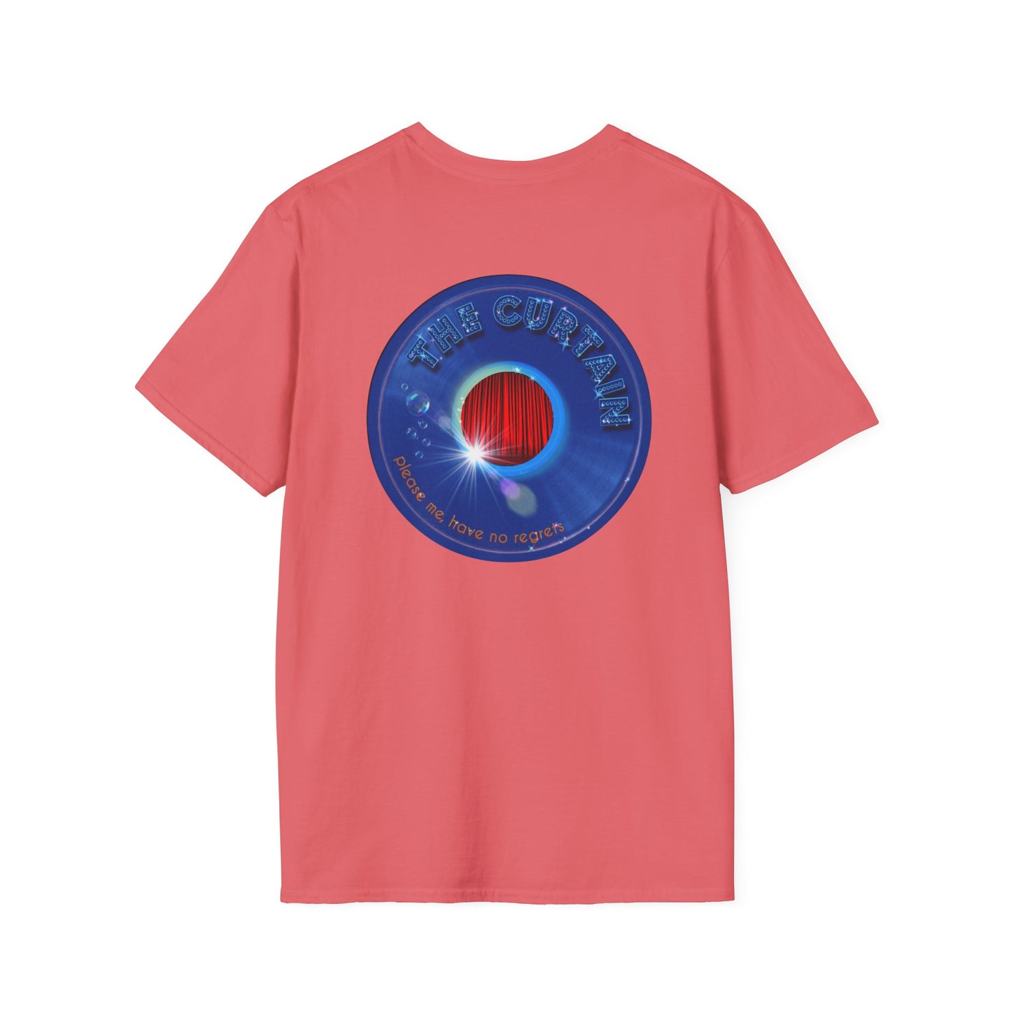 Classic Donut Tee - Unisex Soft-Style - "The Donut Without" - series 1.0  - variant 1 - blue donut