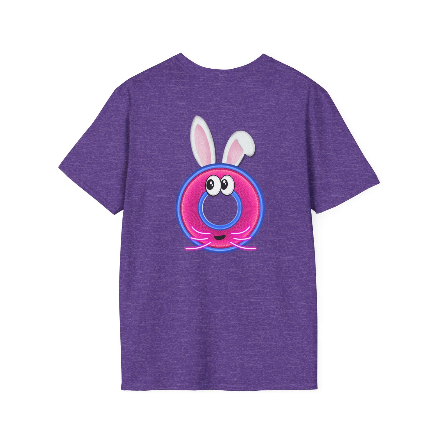 Classic Donut Tee - Unisex Soft-Style - "Easter Donuts" - magenta/pink rustic donut - holiday edition
