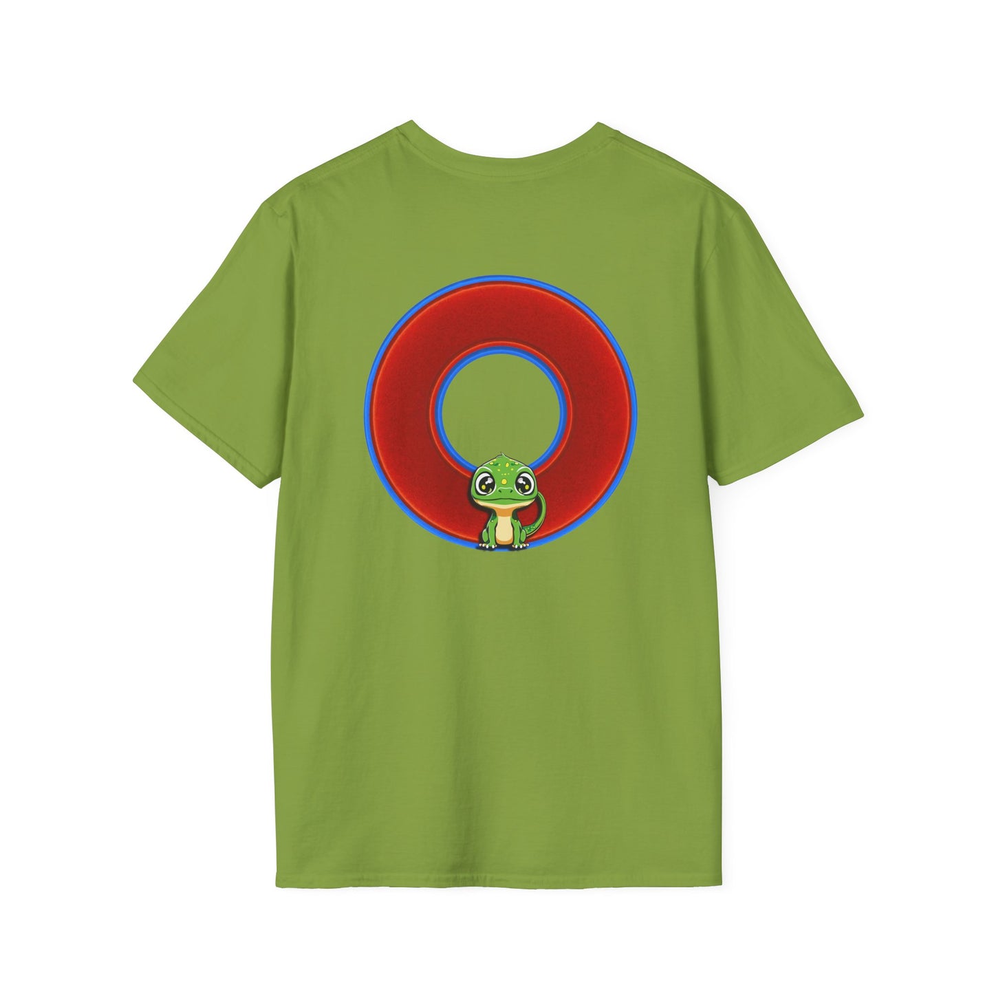 Classic Donut Tee - Unisex Soft-Style - "Little Baby Rutherford's Splendorous Tee" - vivid red donut