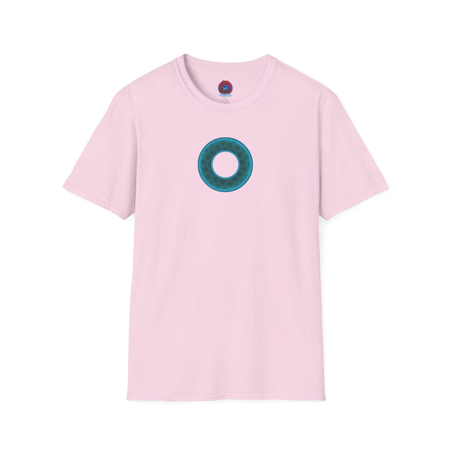 Plain Donuts/Unisex Soft-Style - "Plain Wide Mouthed Paradoxical Donuts" - dark teal/dark teal donuts