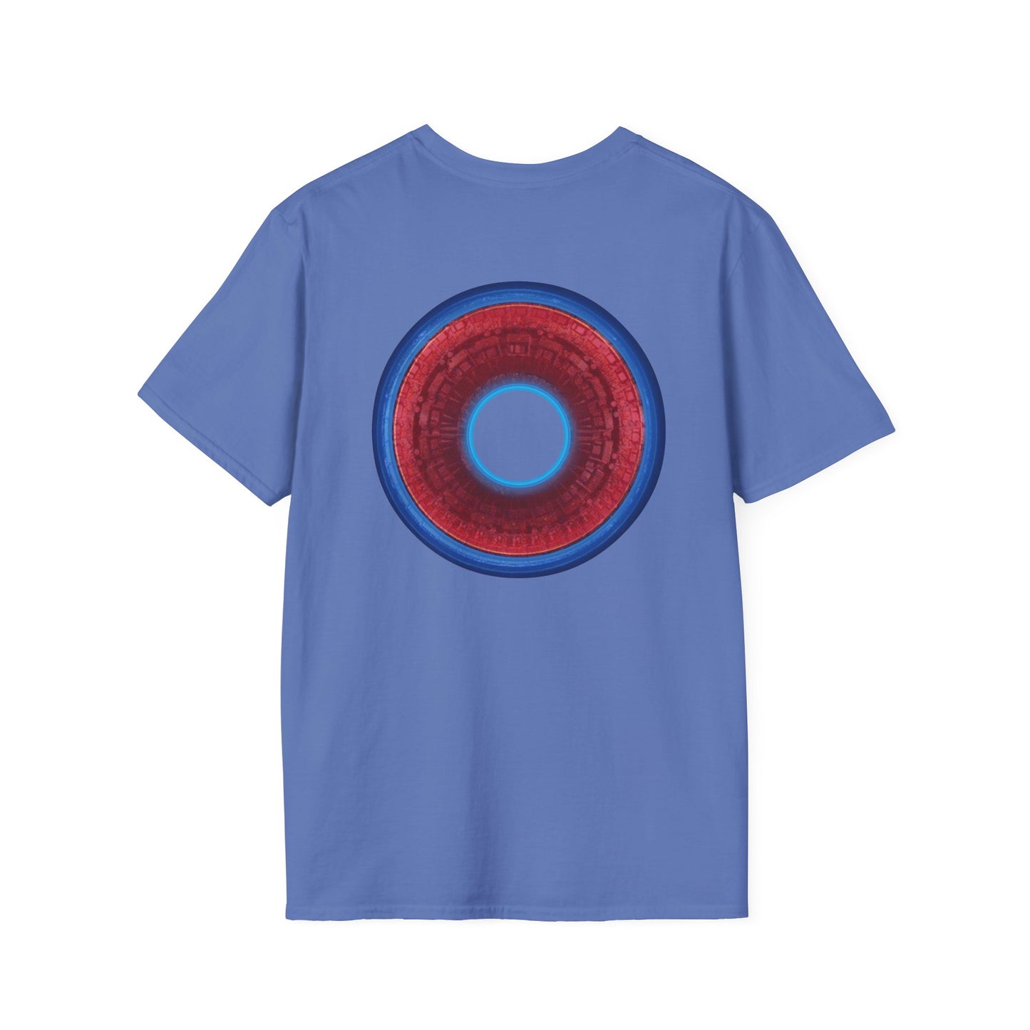 Classic Donut Tee - Unisex Soft-Style - "Homer's Perfect Donut" - series 1.0  - variant 1 - dark blue edging & hole