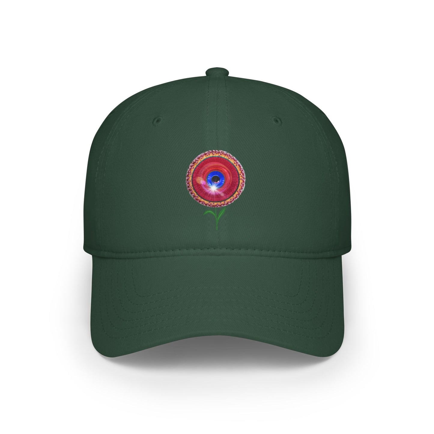 Lumpy Donut Baseball Cap - "Smell the Donuts Outside Cap" - variant 1 - flour donut w/
