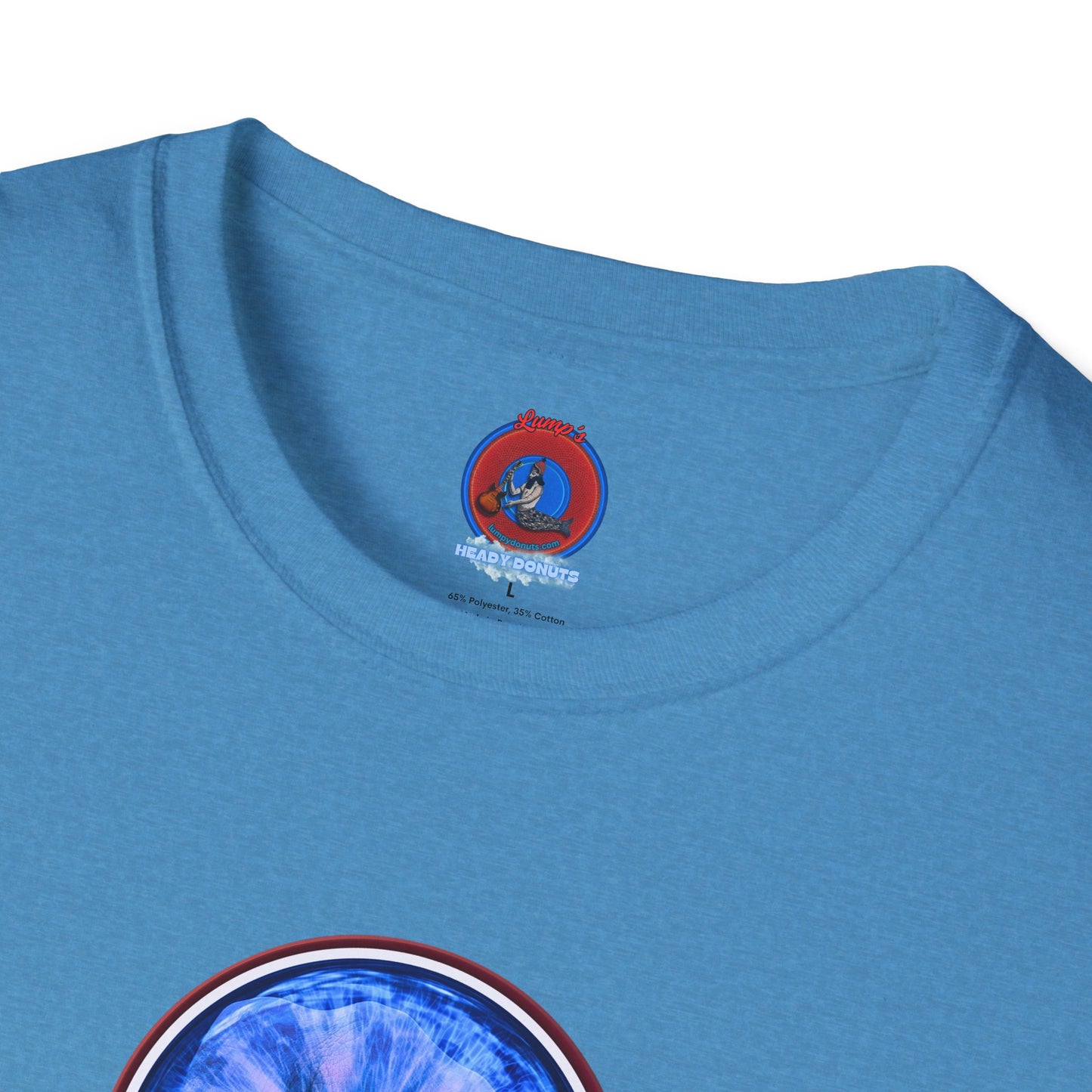Classic Donut Tee - Unisex Soft-Style - "Wilson's Eyesore Donut Tee" - blue idonut - variant 2