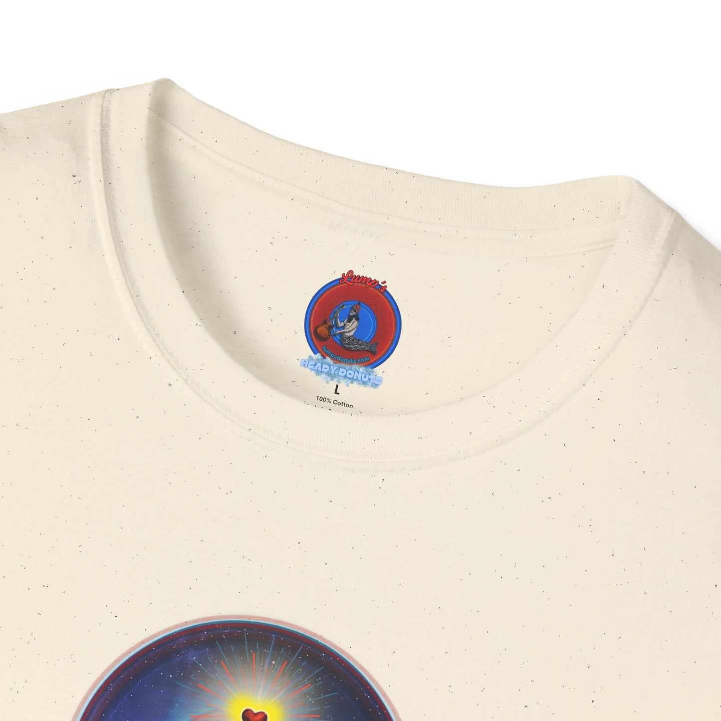 Classic Donut Tee - Unisex Soft-Style - "The Moring Donut' - vivid surreal donut