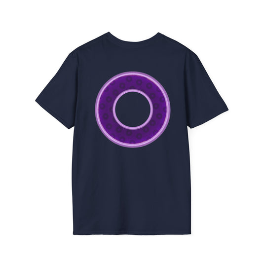 Plain Donuts/Unisex Soft-Style - "Plain Wide Mouthed Paradoxical Donuts" - dark purple/light purple donuts