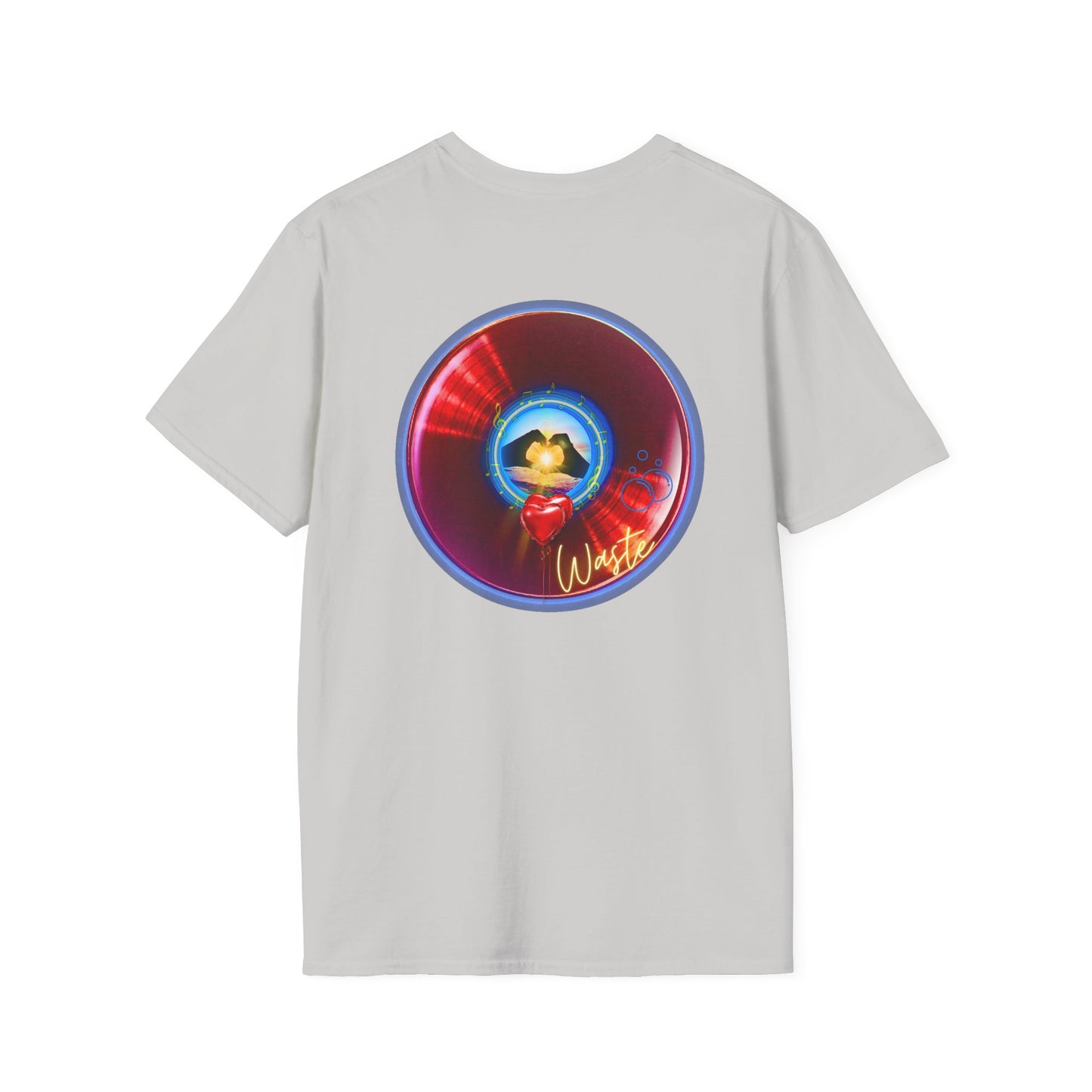 Classic Donut Tee - Unisex Soft-Style - "Wasted Donut" - series 1.0 - variant 2 - red donut