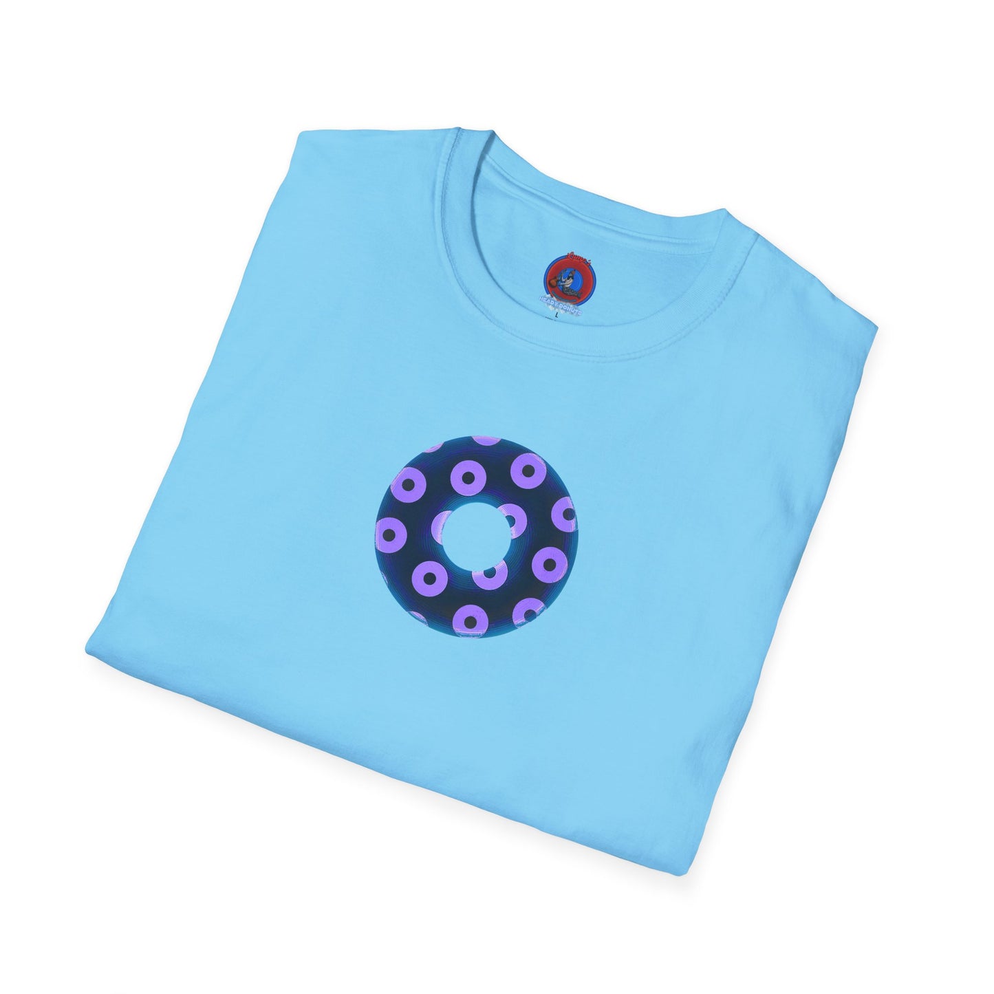 Plain Donuts/Unisex Soft-Style - "Plain Blimpy Paradoxical Donuts" - dark blue/light purple donuts