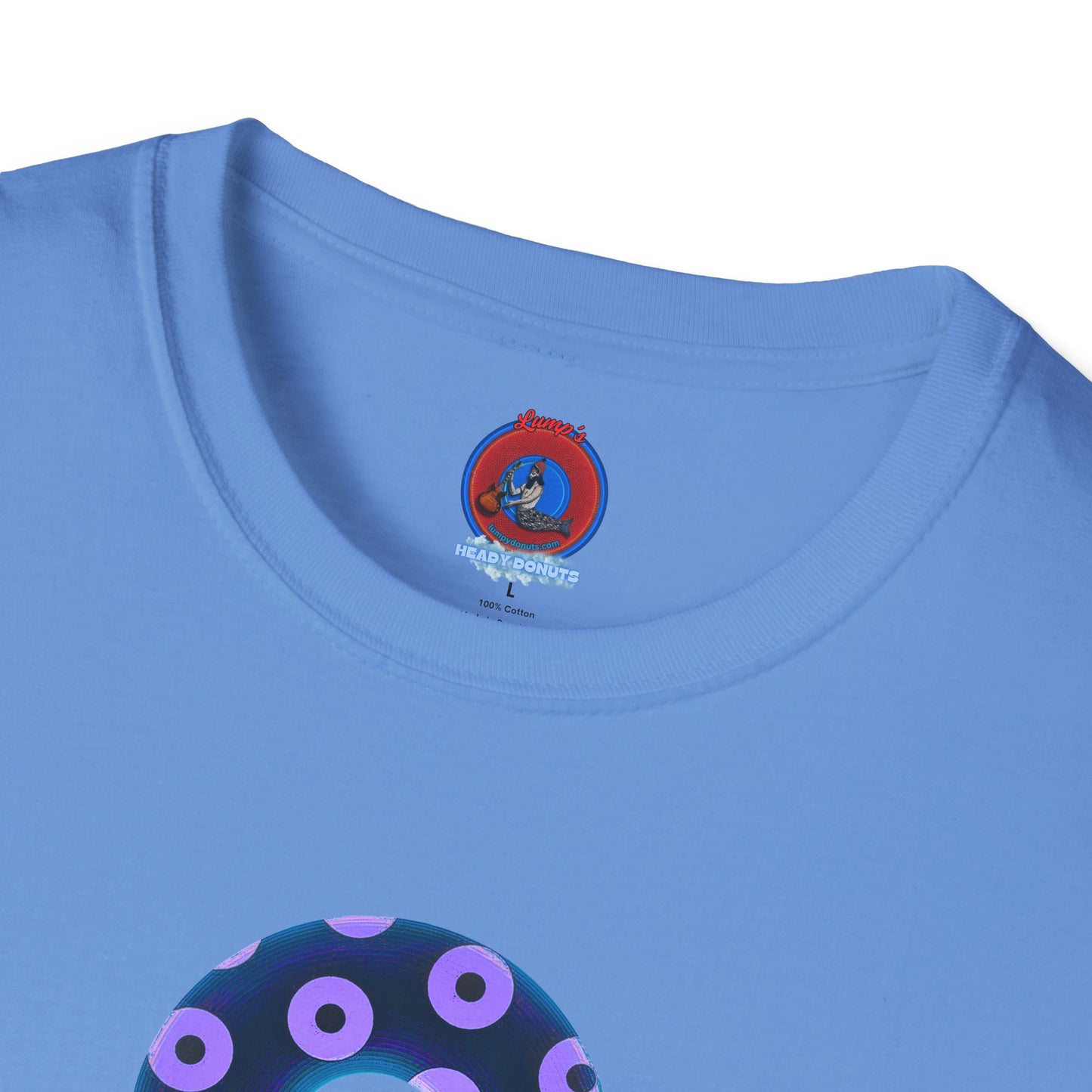 Plain Donuts/Unisex Soft-Style - "Plain Blimpy Paradoxical Donuts" - dark blue/bright purple donuts
