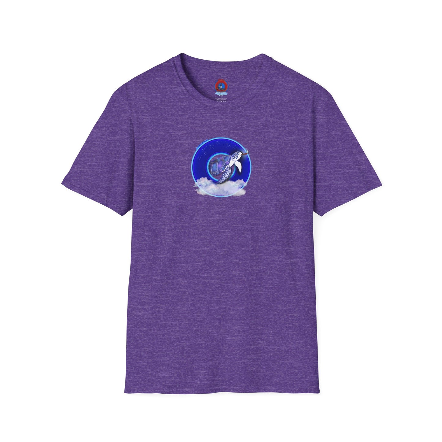 Classic Donut Tee - Unisex Soft-Style - "Clueless Wallob's Donuts" - vivid blue sky donut