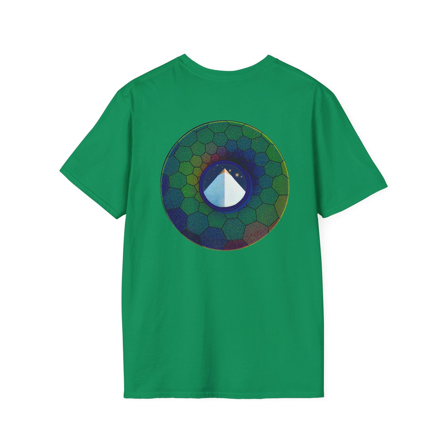 Classic Donut Tee - Unisex Soft-Style - "Limestone Donuts so Large" - variant 7 - green hexadonut