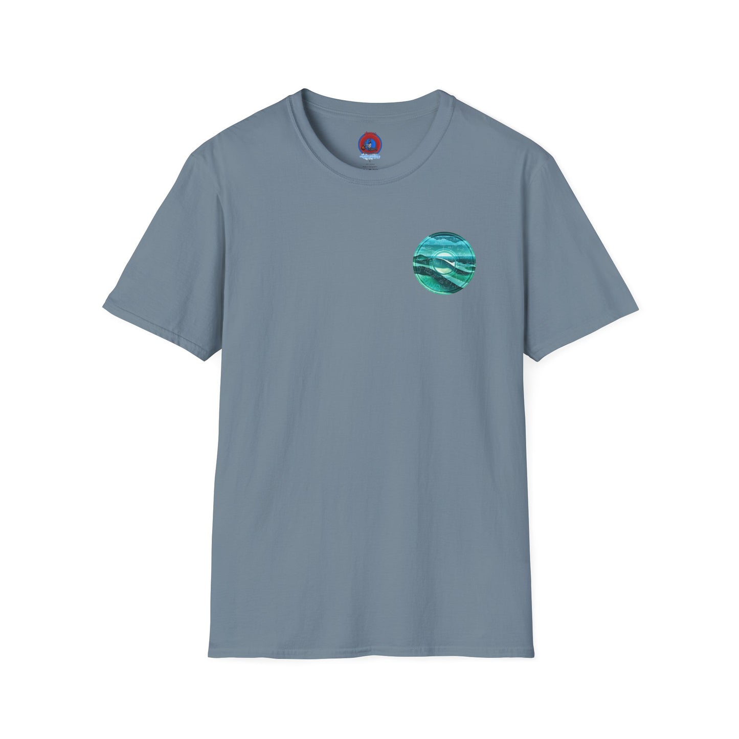 Classic Donut Tee - Unisex Soft-Style - "The Equating Donut " - series 1.0  - teal donut