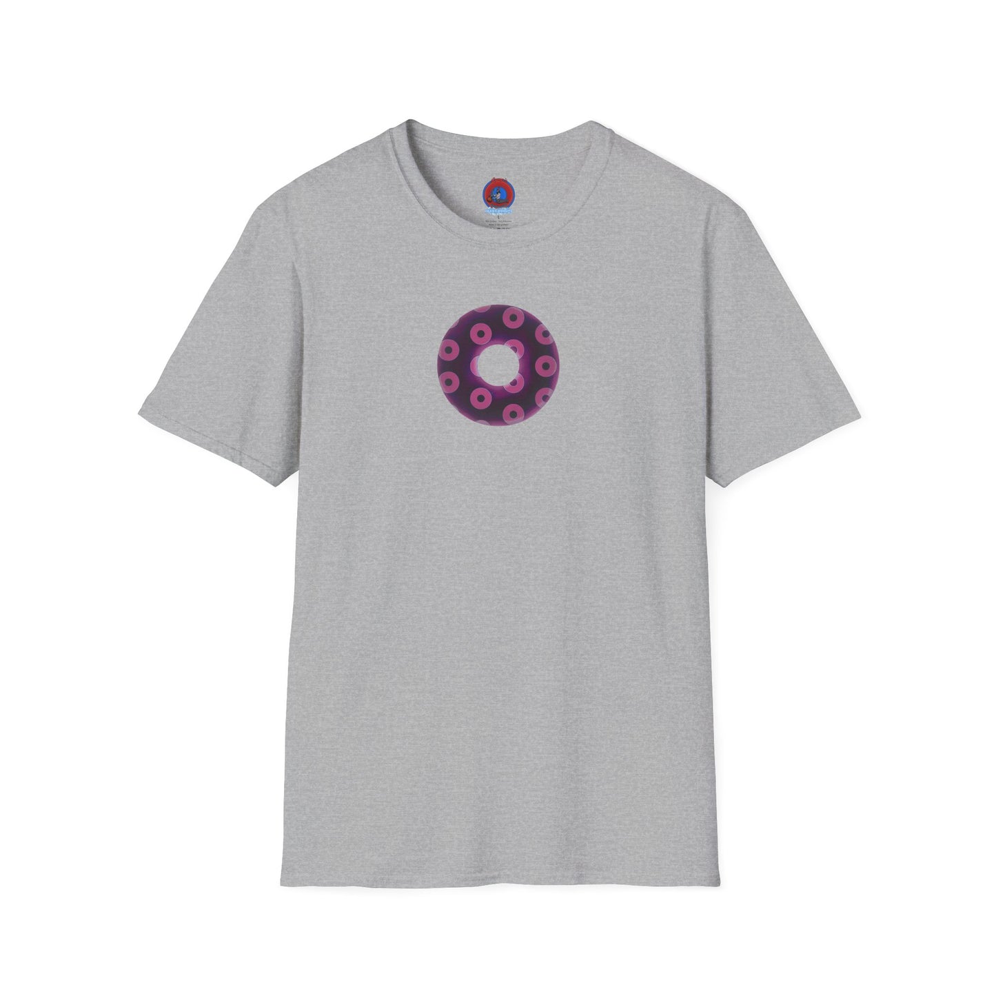 Plain Donuts/Unisex Soft-Style - "Plain Blimpy Paradoxical Donuts" - light magenta/red violet donuts