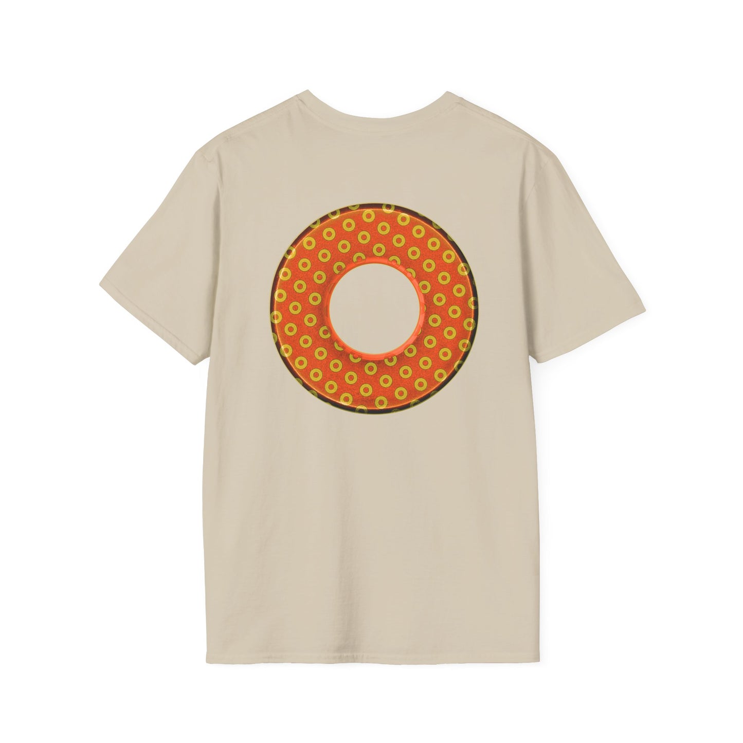 Plain Donuts/Unisex Soft-Style - "Plain Electric Paradoxical Donuts" - gold/orange donuts