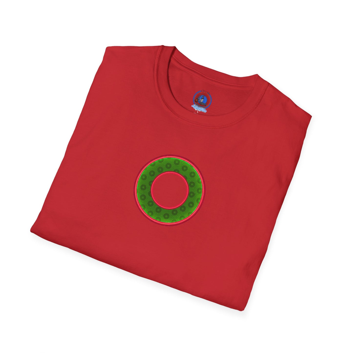 Plain Donuts/Unisex Soft-Style - "Plain Wide Mouthed Paradoxical Donuts" - Irish green/red donuts