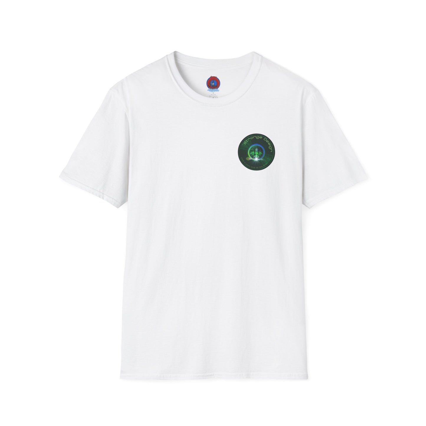 Classic Donut Tee - Unisex Soft-Style - "The Strangely Designed Donut Tee" - series 1.0 - green donut