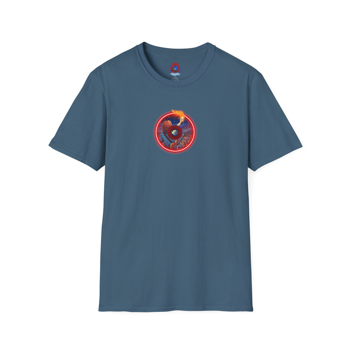 Classic Donut Tee - Unisex Soft-Style - "Torchbearer's Donut " - red donut