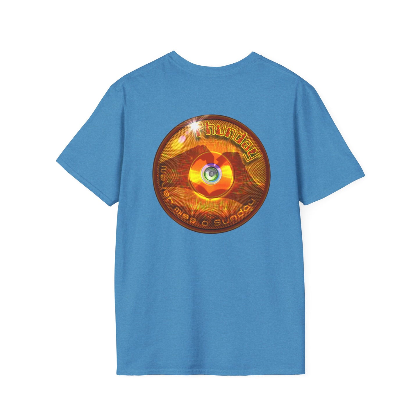 Classic Donut Tee - Unisex Soft-Style - "Sunday Phunday" - series 1.0 - variant 2 - gold donut