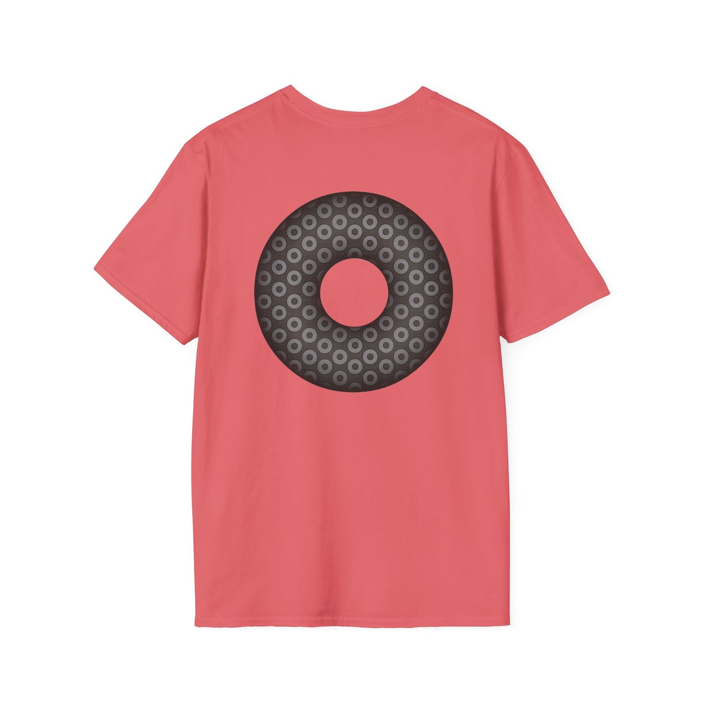 Plain Donuts/Unisex Soft-Style - "Plain Paradoxical Grided Donuts" - gray/dark gray donuts