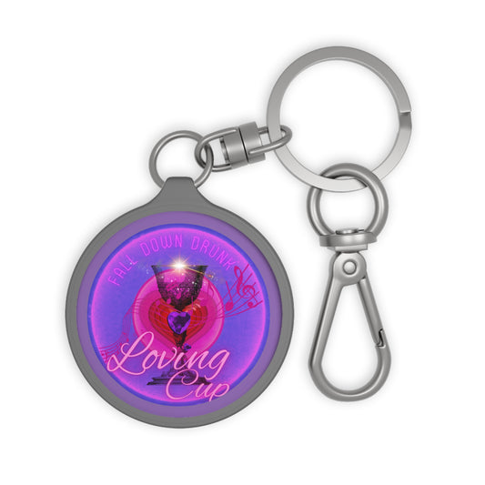 Lumpy Donut Keychain - "The Loving Donut " - series 1.0 - purple donut - [*charitable donut]