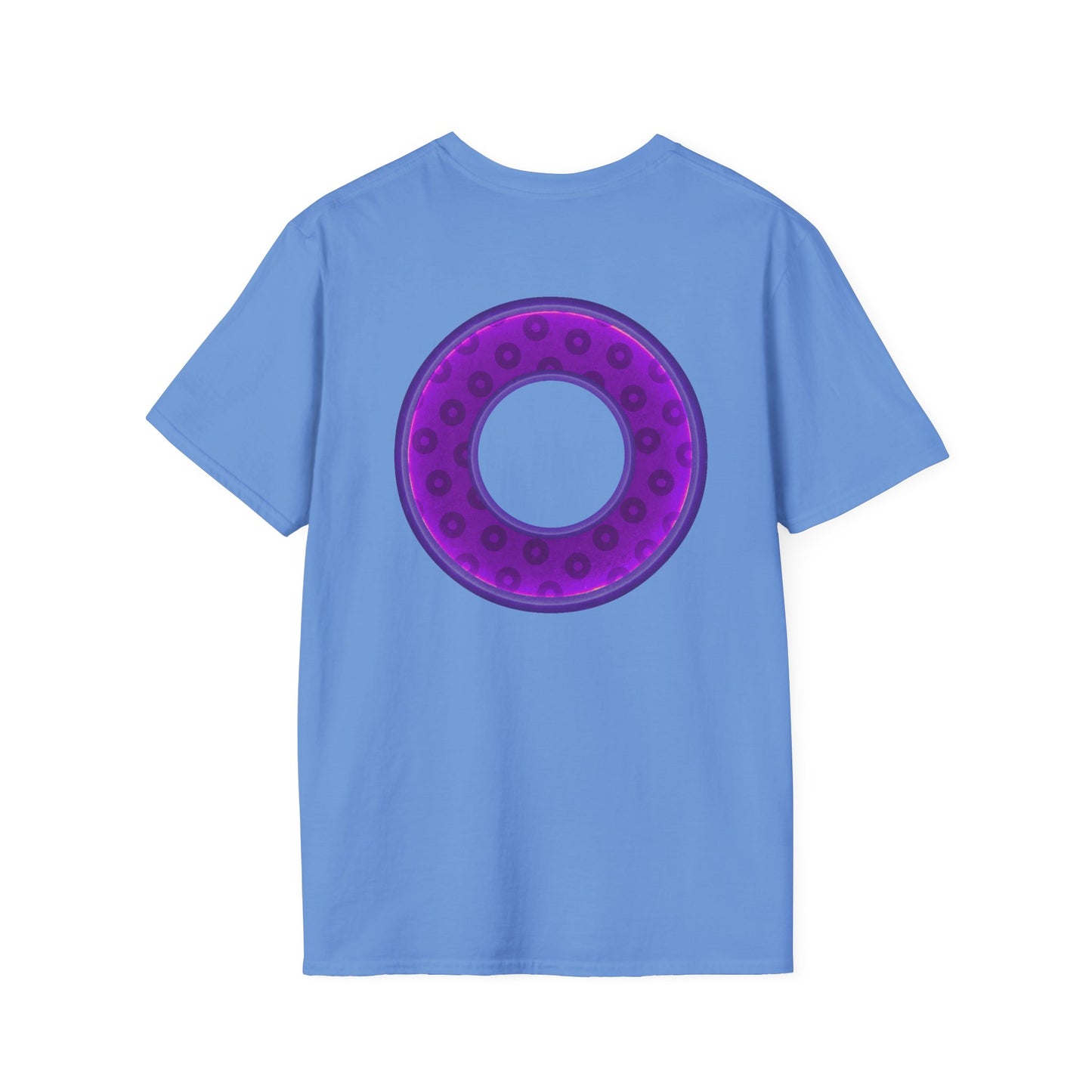 Plain Donuts/Unisex Soft-Style - "Plain Wide Mouthed Paradoxical Donuts" - purple/dark purple donuts