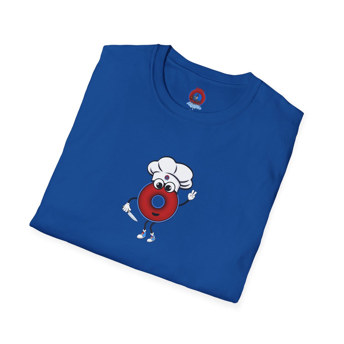 Classic Donut Tee - Unisex Soft-Style - "My Phriend the Donut" - plump vivid red donut
