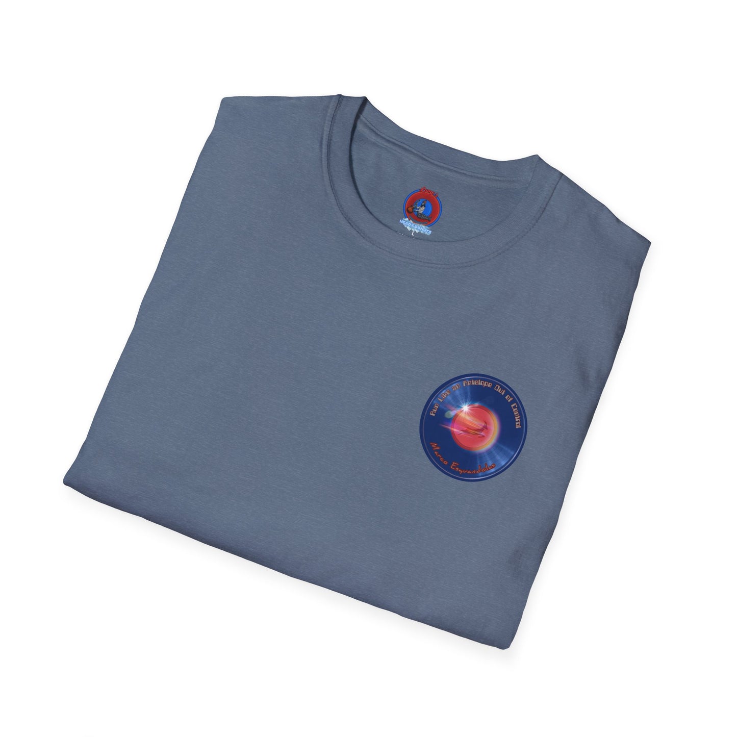 Classic Donut Tee - Unisex Soft-Style - "Marco's Preferred Donut" - series 1.0 - blue donut