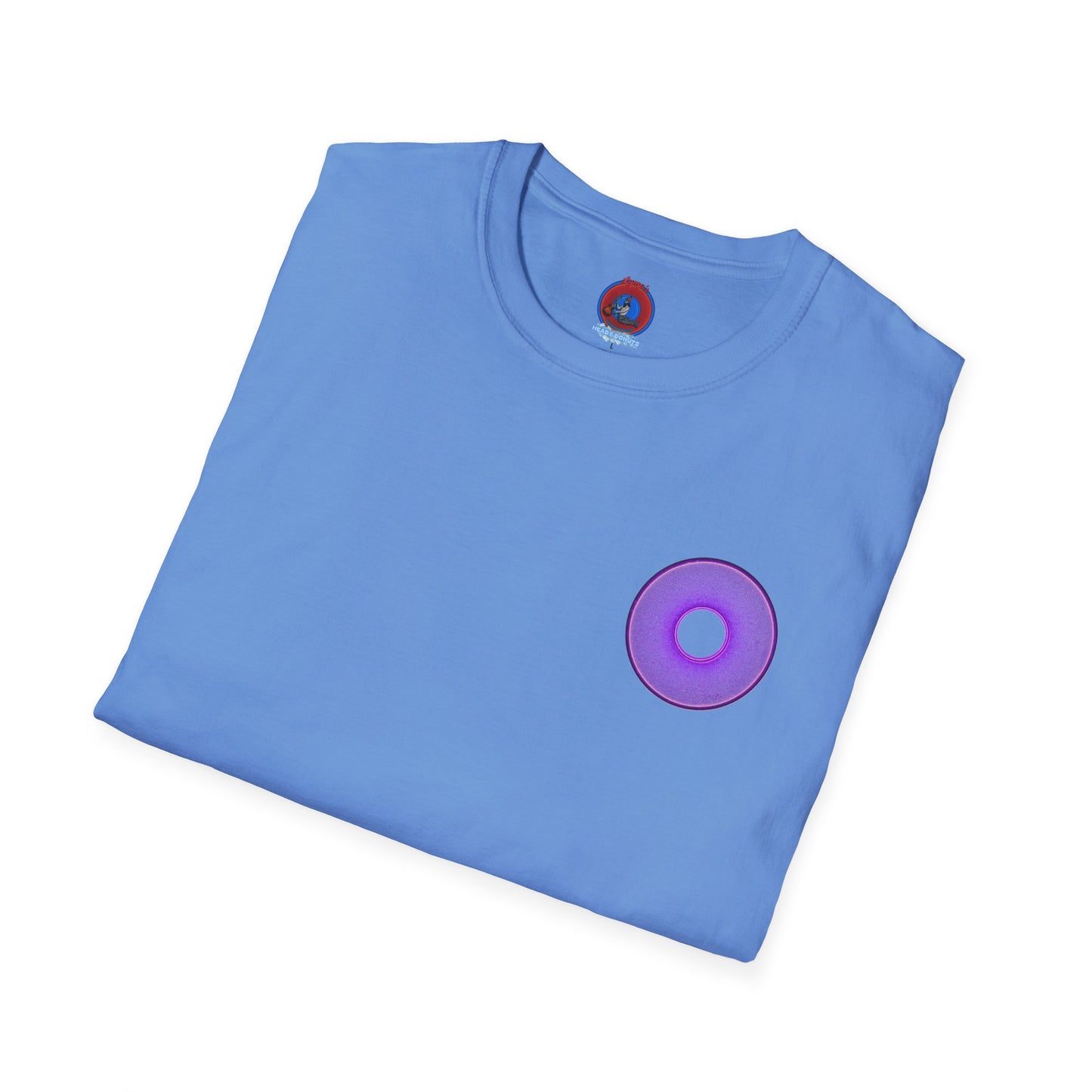 Classic Donut Tee - Unisex Soft-Style - "The Joker's Personal Tees - Troubadour Edition" - series 1.0 - variant 1 - purple donut