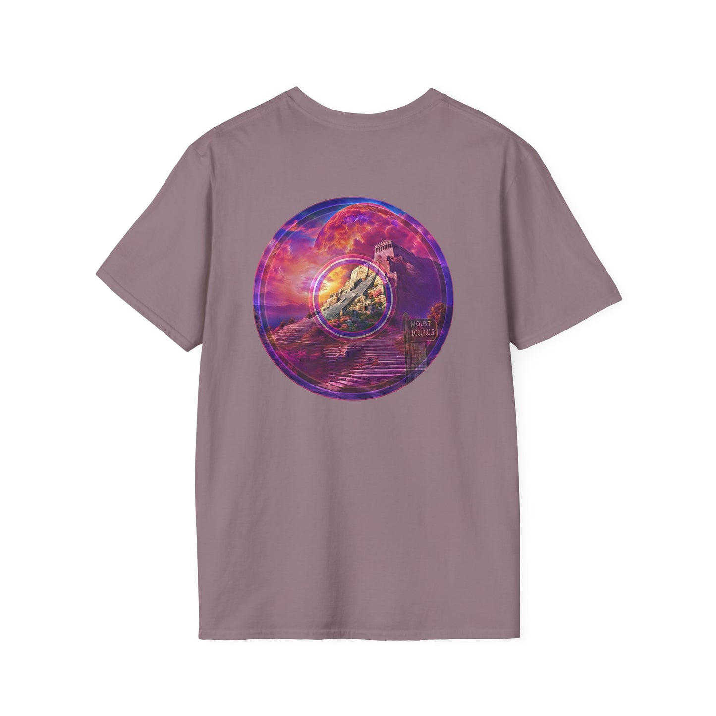 Classic Donut Tee - Unisex Soft-Style - "Icculus's Mountain Donuts " - series 1.0  - purple-ish donut