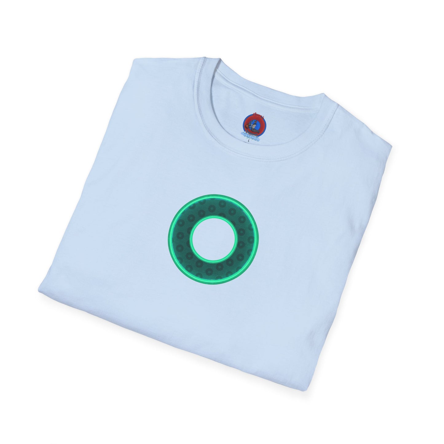 Plain Donuts/Unisex Soft-Style - "Plain Wide Mouthed Paradoxical Donuts" - forest green/mint green donuts