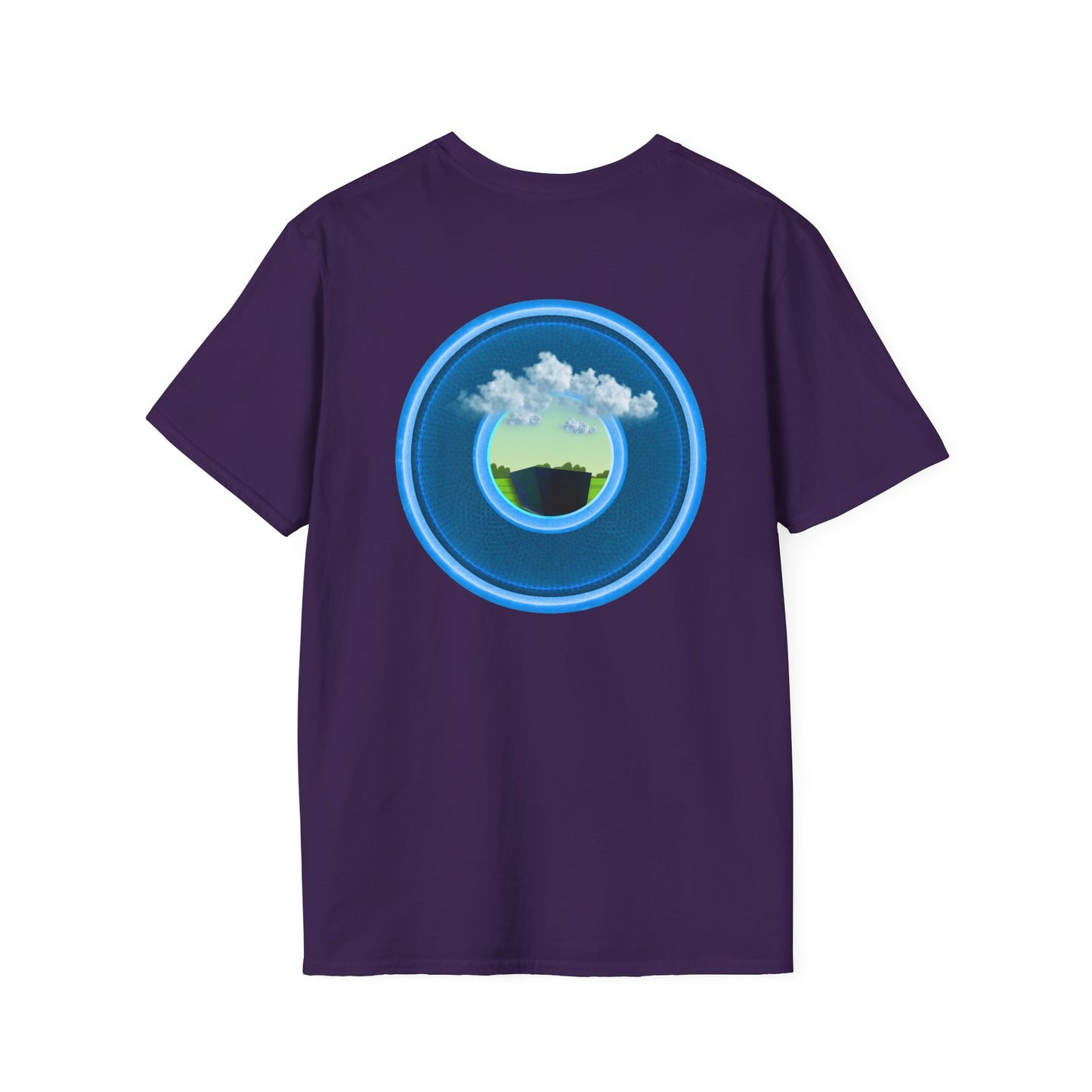 Classic Donut Tee - Unisex Soft-Style - "Got Rhombus?" - series 1.0  - variant 1 - blue/blue donut