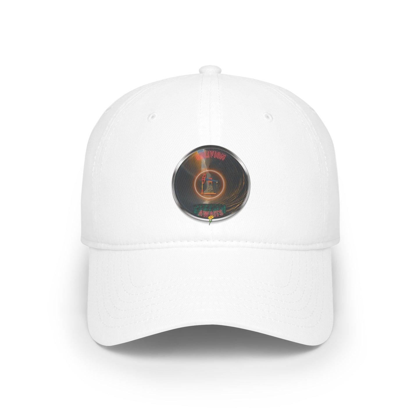 Lumpy Donut Baseball Cap - "The Donut Cap Splashed in Oil" -  - pic donut w/ [*charitable donut]