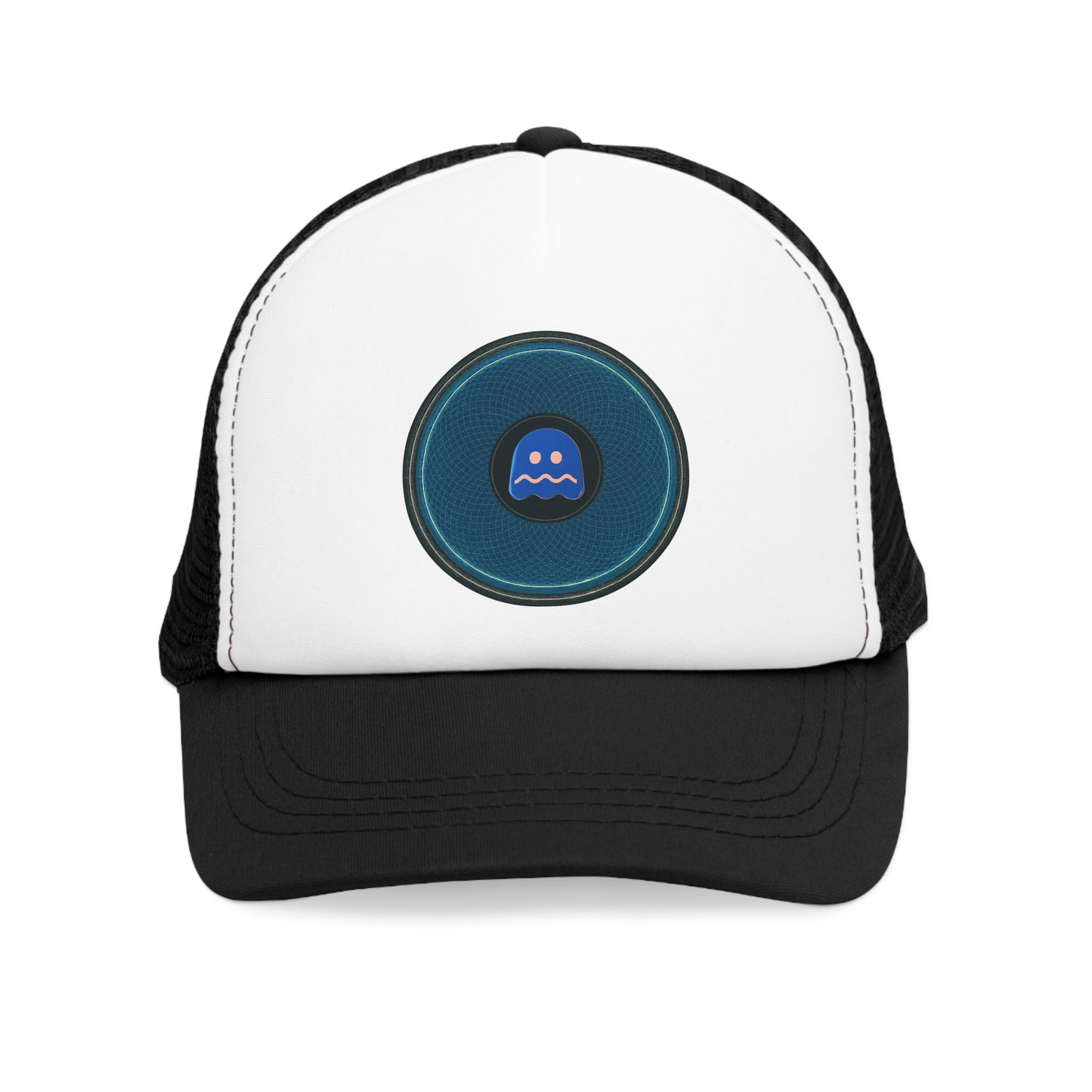 Lumpy Trucker Hat - "I Feel I Never Told You About This Donut" - blue/black donut