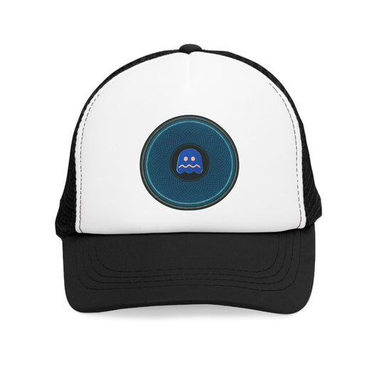 Lumpy Trucker Hat - "I Feel I Never Told You About This Donut" - blue/black donut