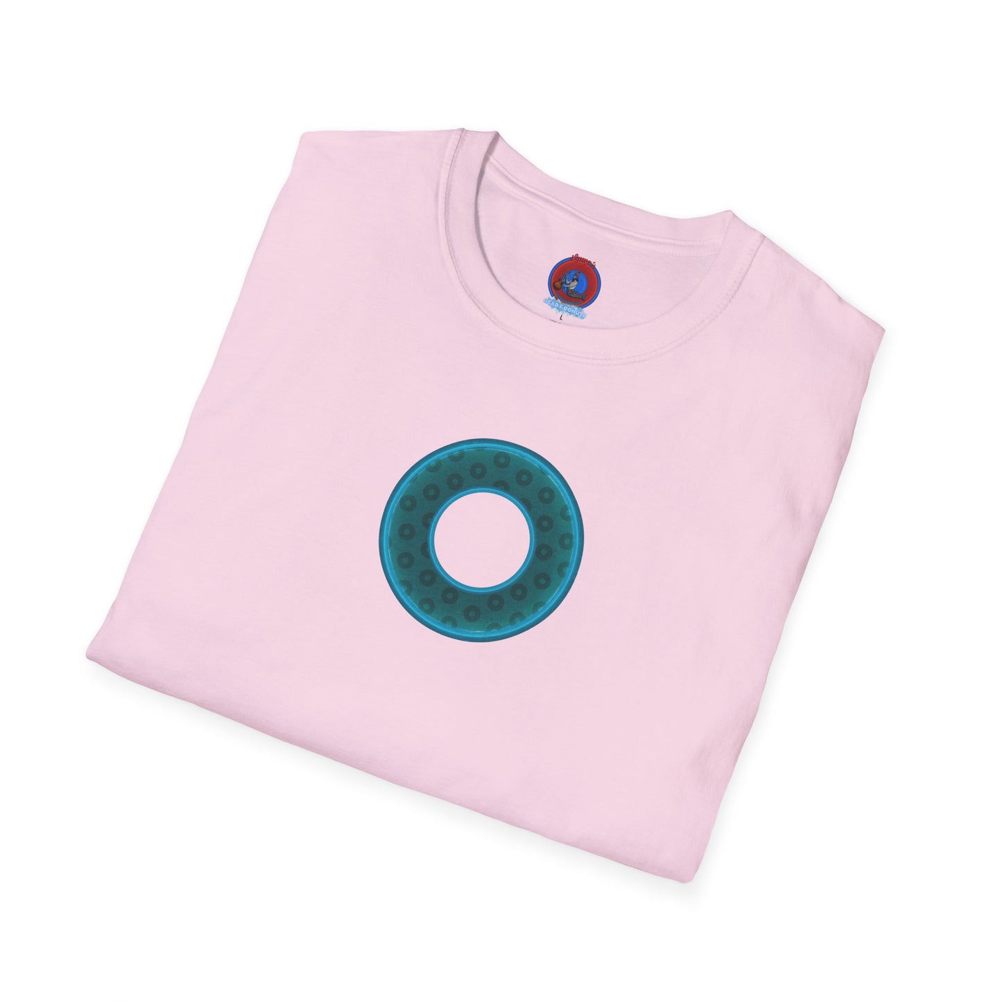 Plain Donuts/Unisex Soft-Style - "Plain Wide Mouthed Paradoxical Donuts" - dark teal/dark teal donuts