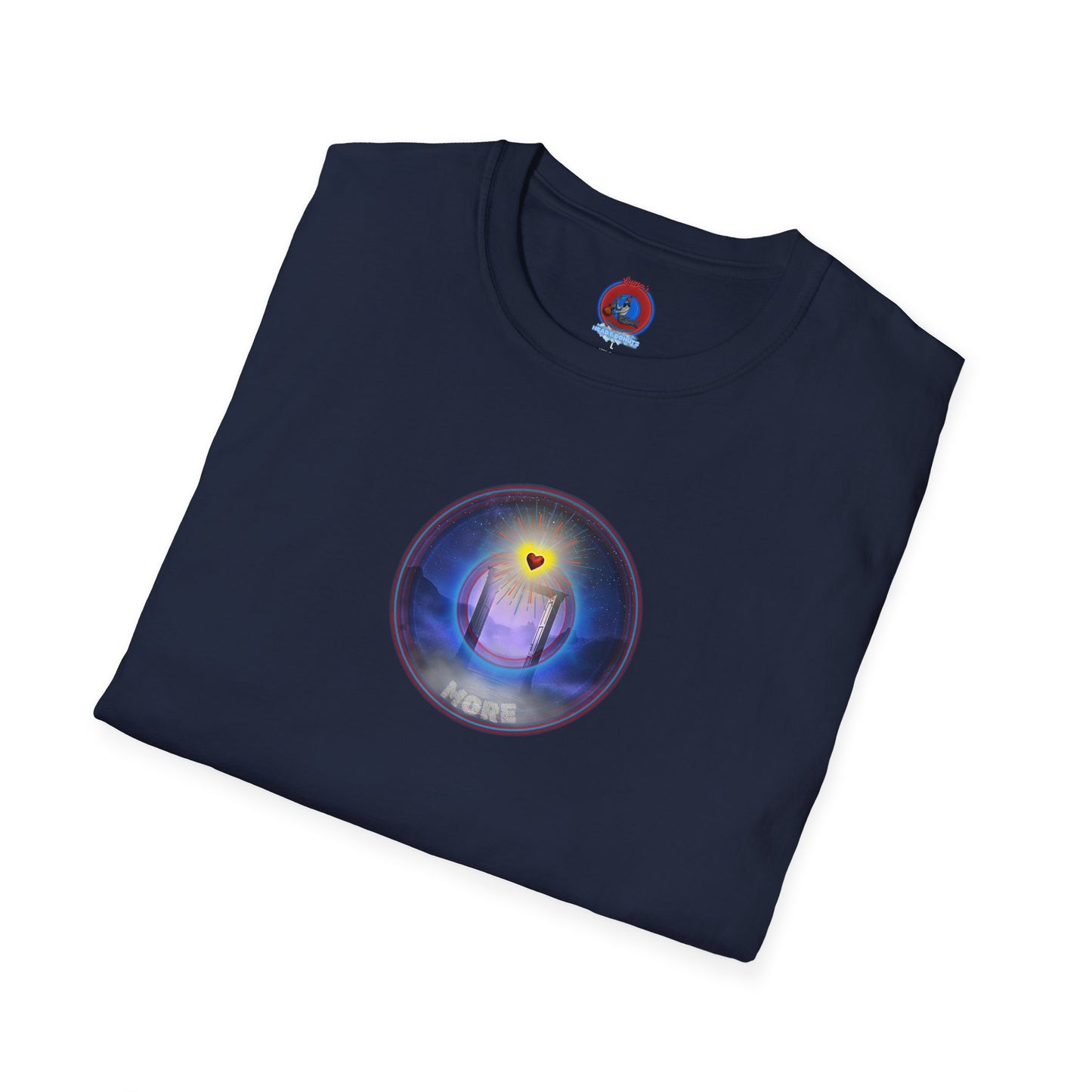 Classic Donut Tee - Unisex Soft-Style - "The Moring Donut' - vivid surreal donut