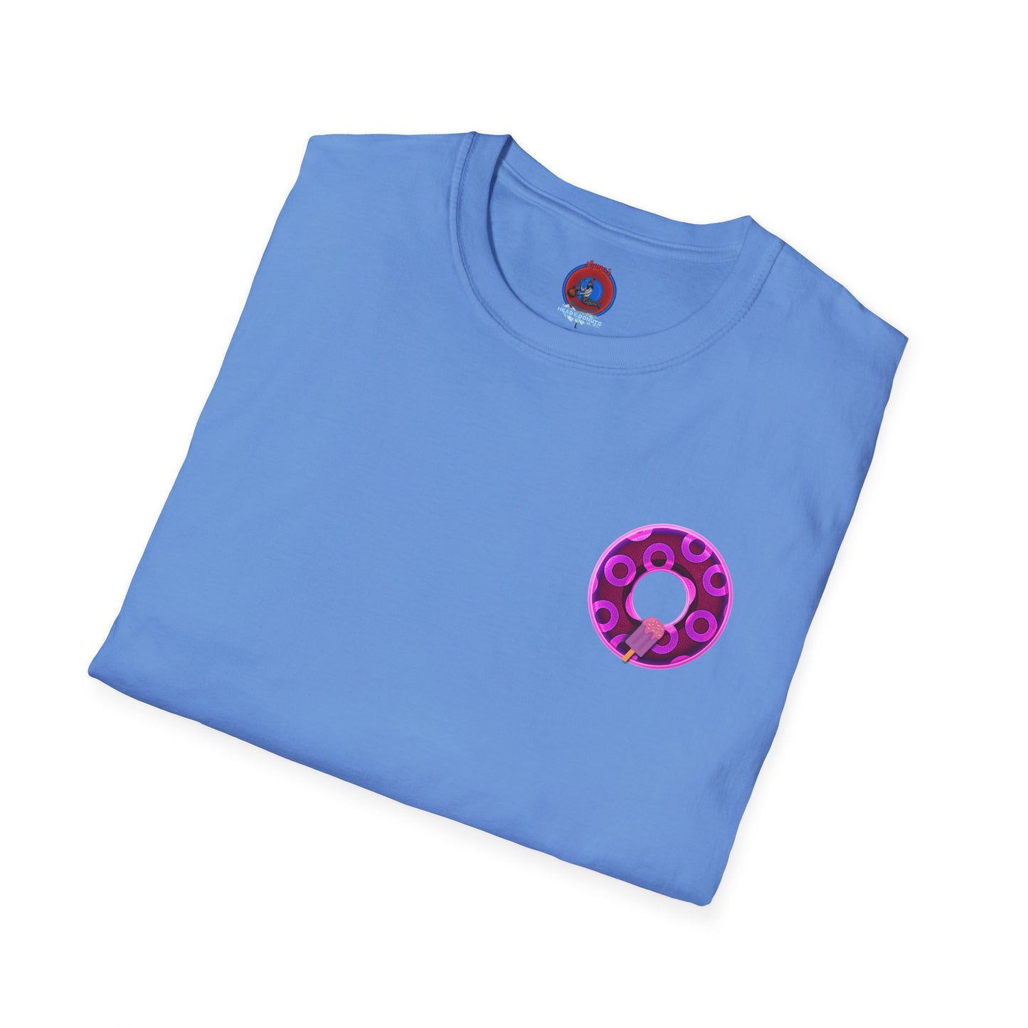 Classic Donut Tee - Unisex Soft-Style - "It's Ice Cream Popsicles - YEMSG Donut" - purple/magenta paradox donut - variant 1