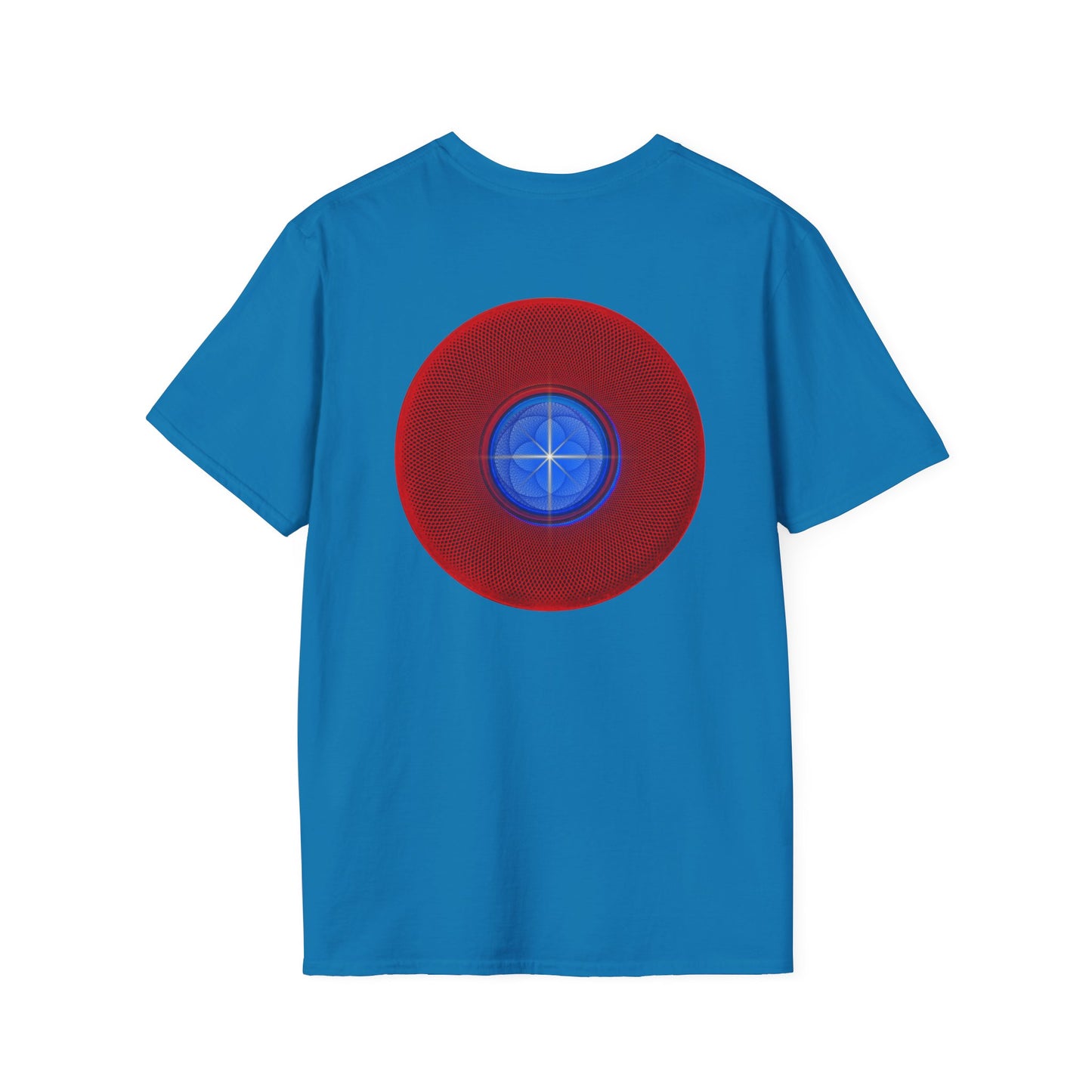 Classic Donut Tee - Unisex Soft-Style - "The Geometrical Donut" - series 1.0 - red donut