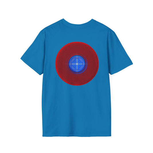 Classic Donut Tee - Unisex Soft-Style - "The Geometrical Donut" - series 1.0 - red donut