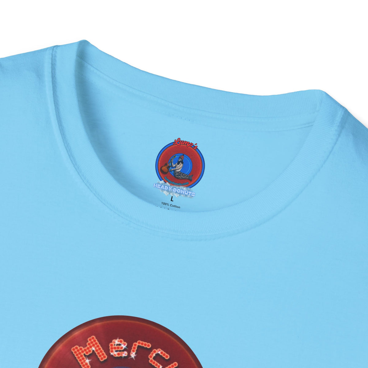 Classic Donut Tee - Unisex Soft-Style - "Donuts of the Gods" - series 1.0 - variant 4 - red donut