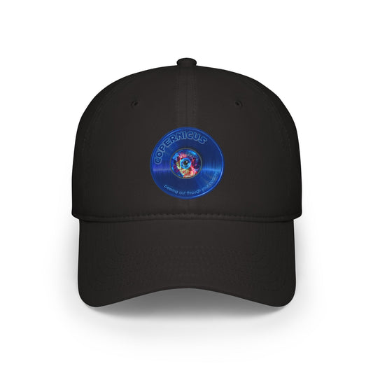 Lumpy Donut Baseball Cap - "Drunken Copernicus Cap" - variant 1 - vivid blue donut w/