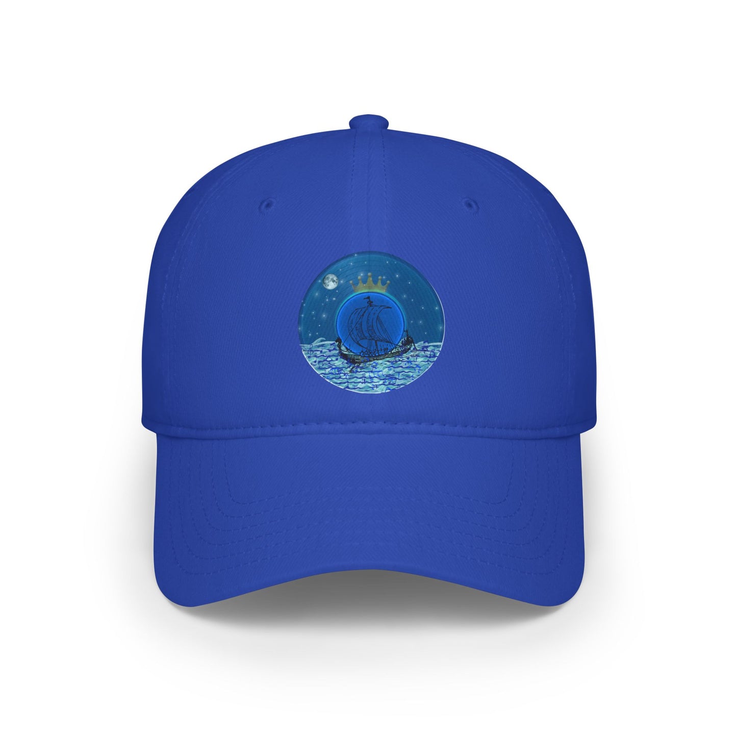 Lumpy Donut Baseball Cap - "The Official Donut of the Prince" - blue vivid donut w/