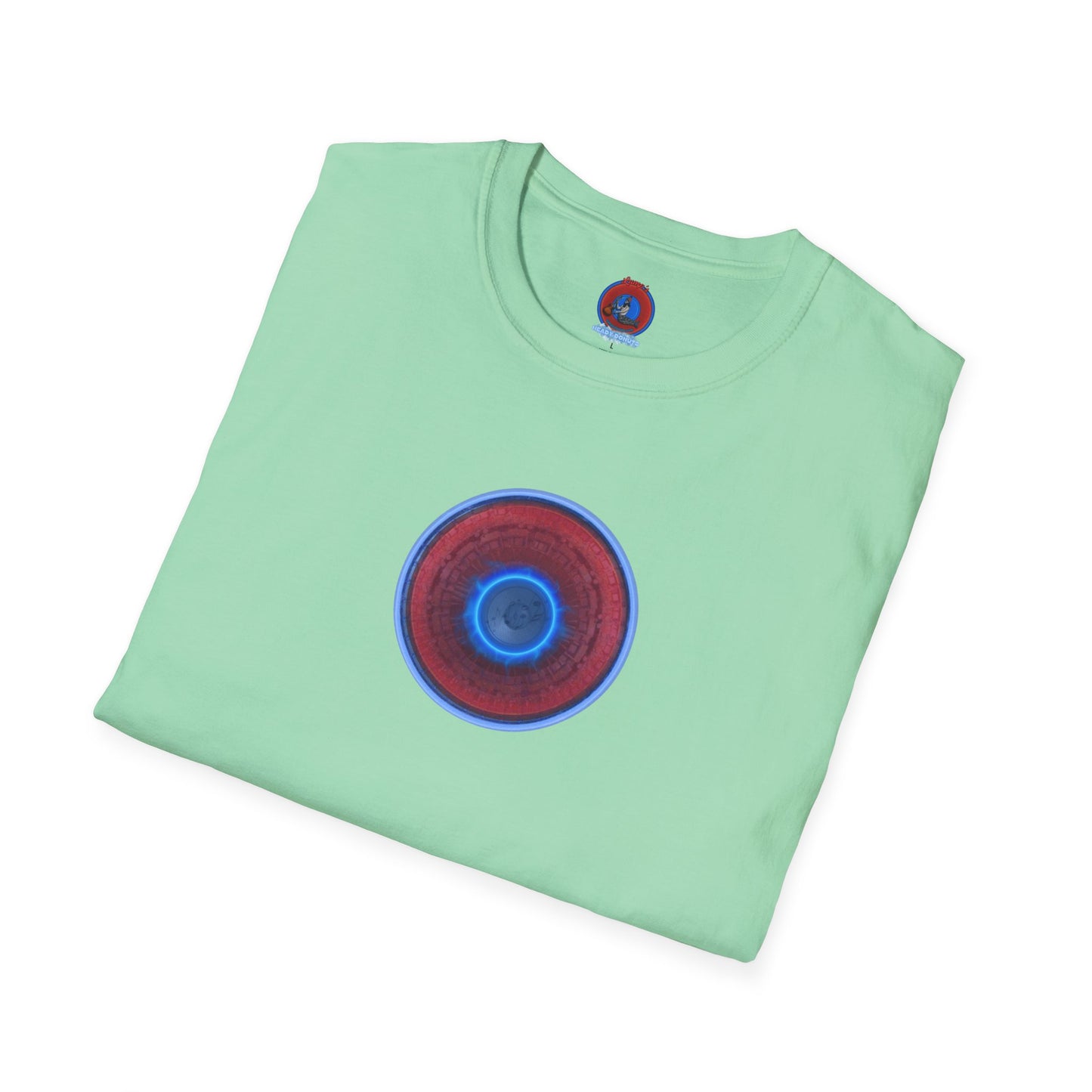 Classic Donut Tee - Unisex Soft-Style - "Homer's Pefect Donut" - series 1.0  - variant 3 - light blue edging