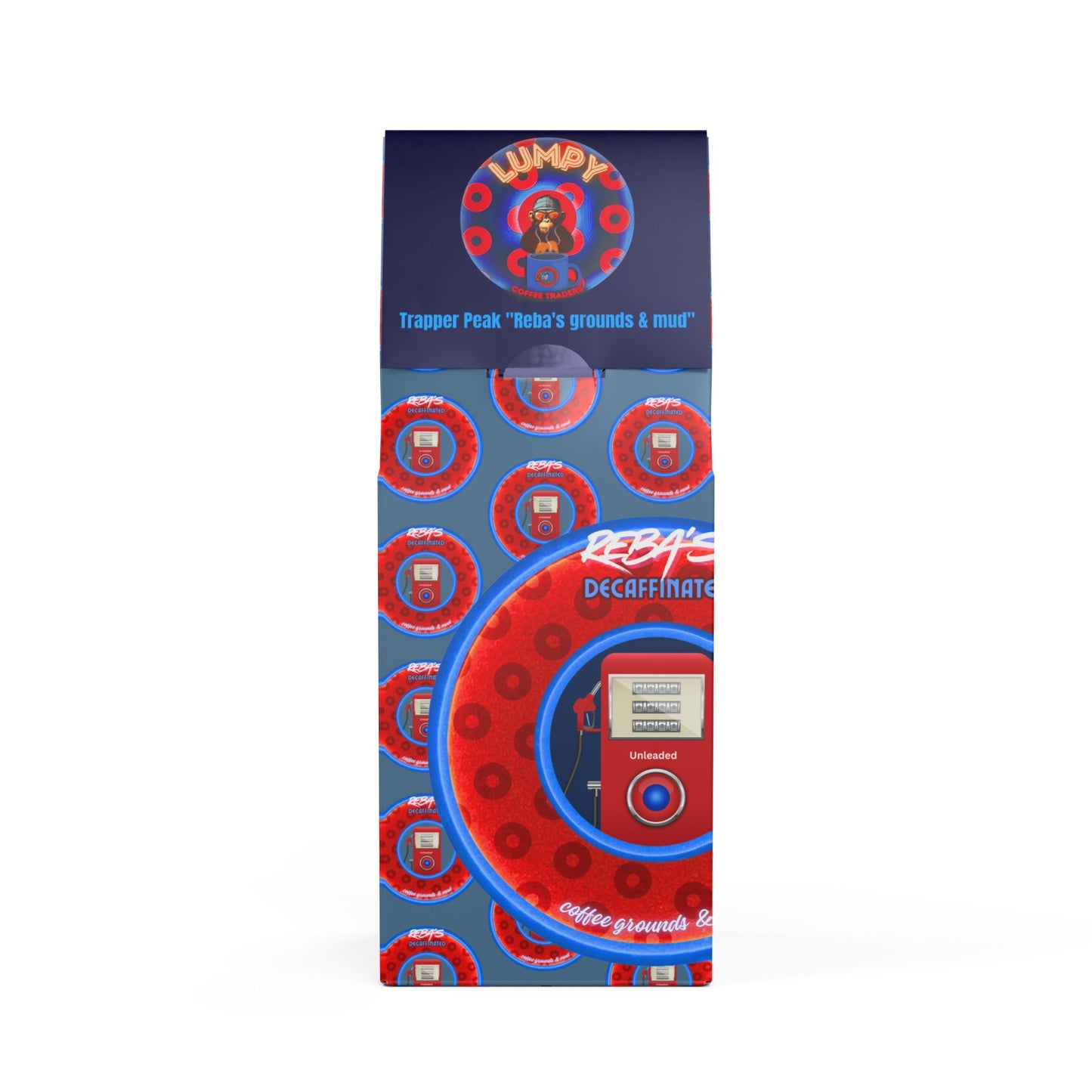 Lumpy Coffee Traders - "Reba's Coffee Grounds & Mud [decaf]" - featuring Trapper Peak Decaf Coffee Blend (Medium Roast)