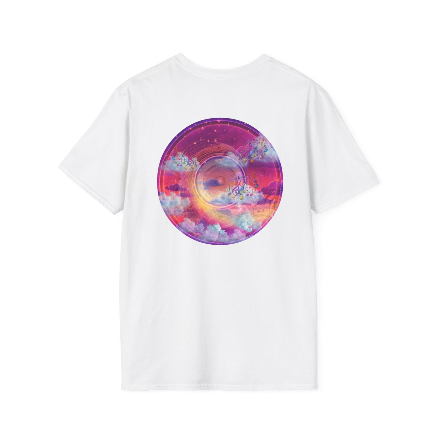Classic Donut Tee - Unisex Soft-Style - "Pillow Donuts of Cotton" - vivid magenta pic donut