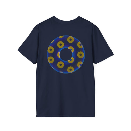 Plain Donuts/Unisex Soft-Style - "Plain Blimpy Paradoxical Donuts" - dark royal blue/yellow donuts