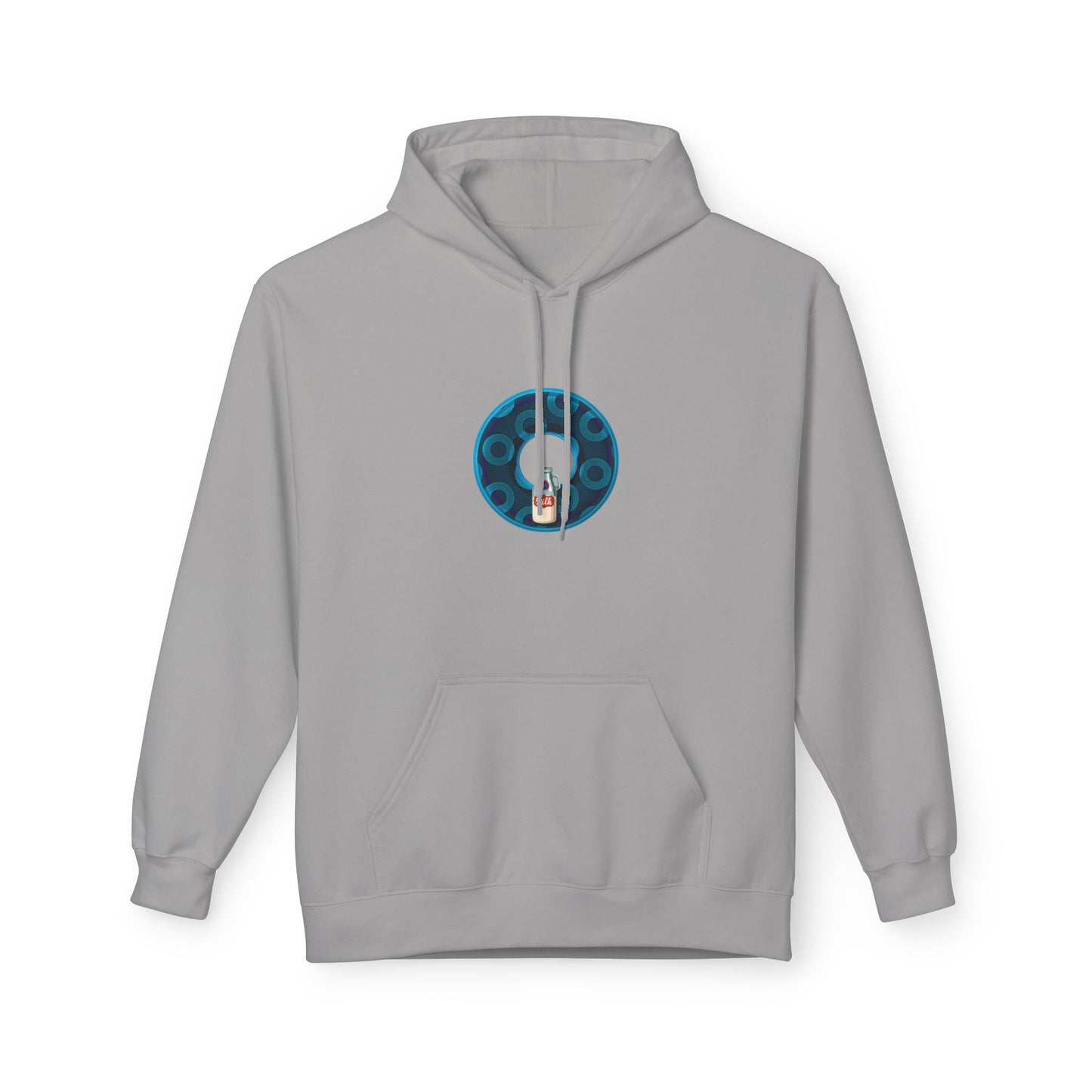 Fleece Harry Hoodies [Midweight Soft-style] - "Wooked Cream Dairy - YEMSG Donut" - blue/blue rustic paradox donut - variant 7