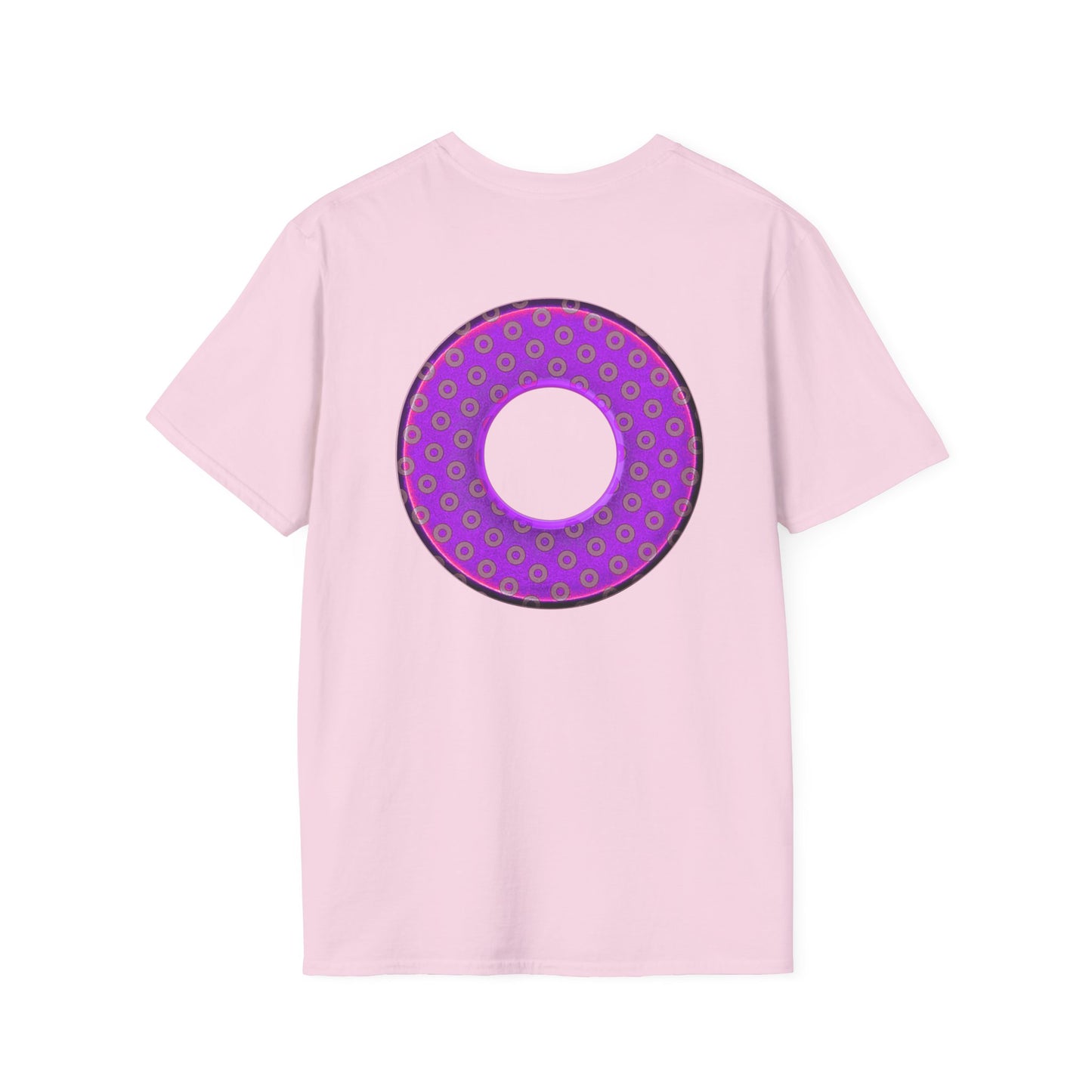 Plain Donuts/Unisex Soft-Style - "Plain Electric Paradoxical Donuts" - purple/mauve donuts
