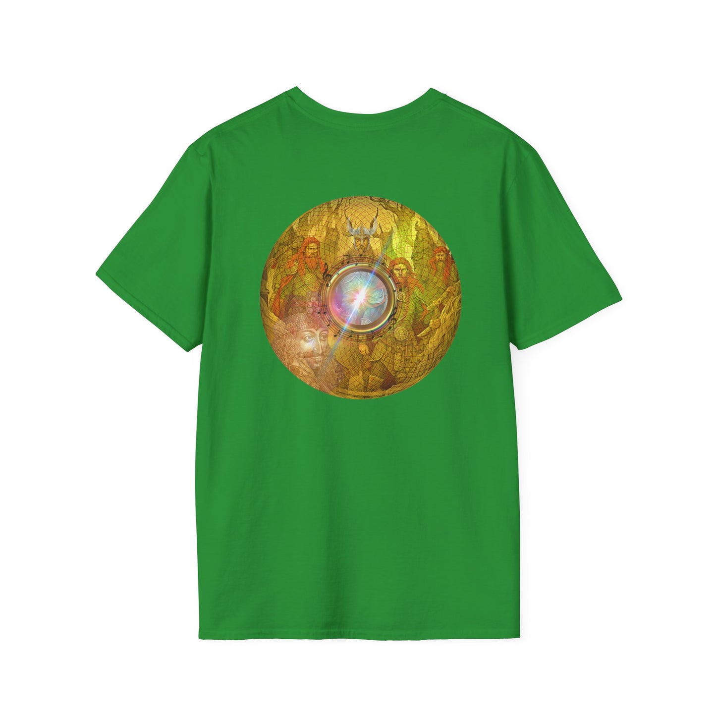 Classic Donut Tee - Unisex Soft-Style - "Vlad's Royal Donut Stash" - golden symmetrical donut